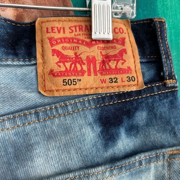 Levi’s 505 REGULAR FIT MEN'S JEANS 32x30 - Picture 6 of 15